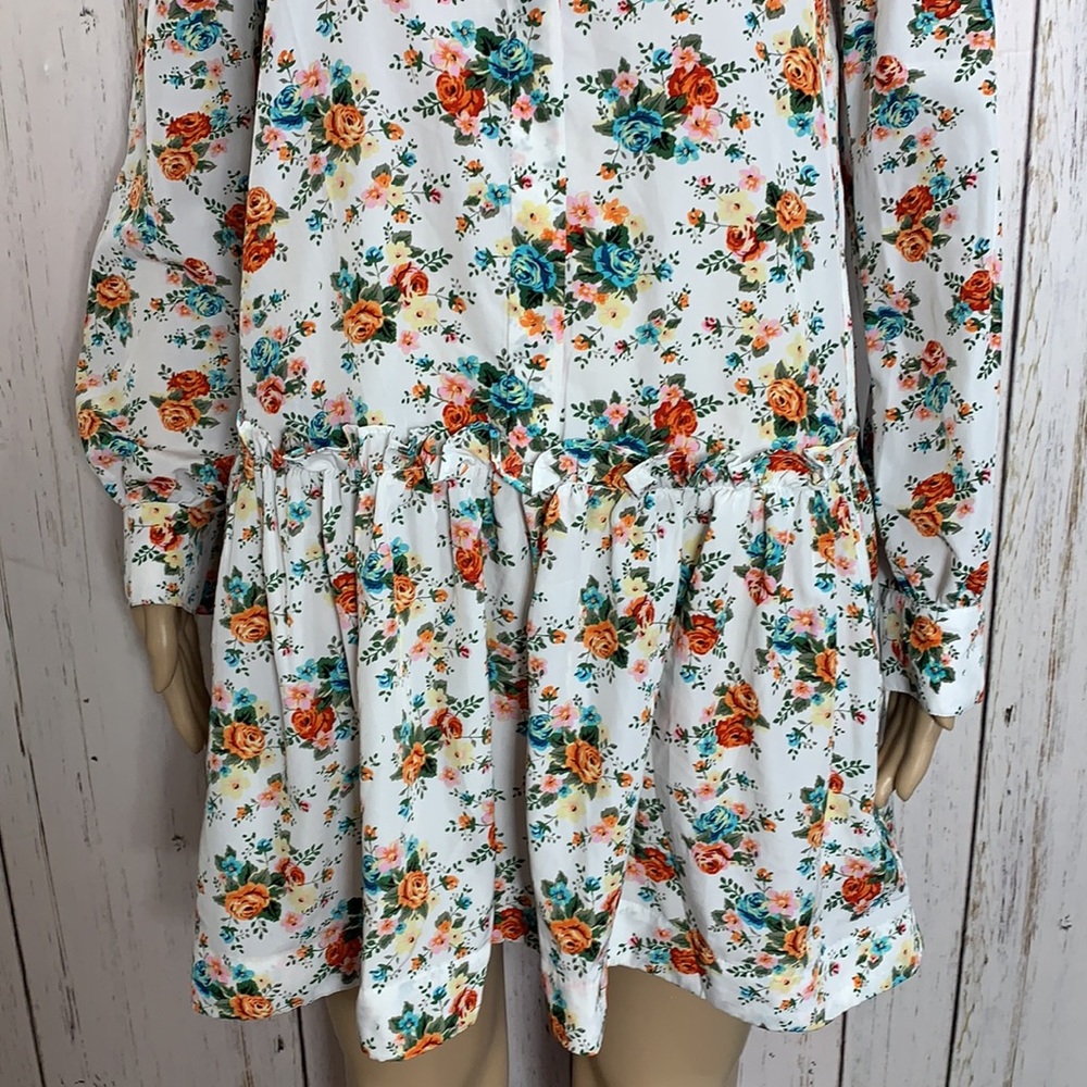 Philosophy Ruffled Button Down Dress - image 5